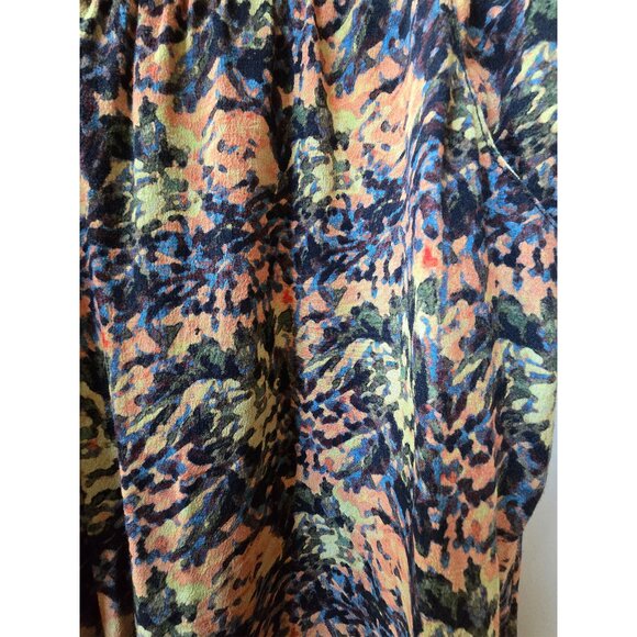 Anthropologie La Vie by Sam and Lavi Floral Cropped Leggings Small S 2 4 6 8 - Picture 7 of 7